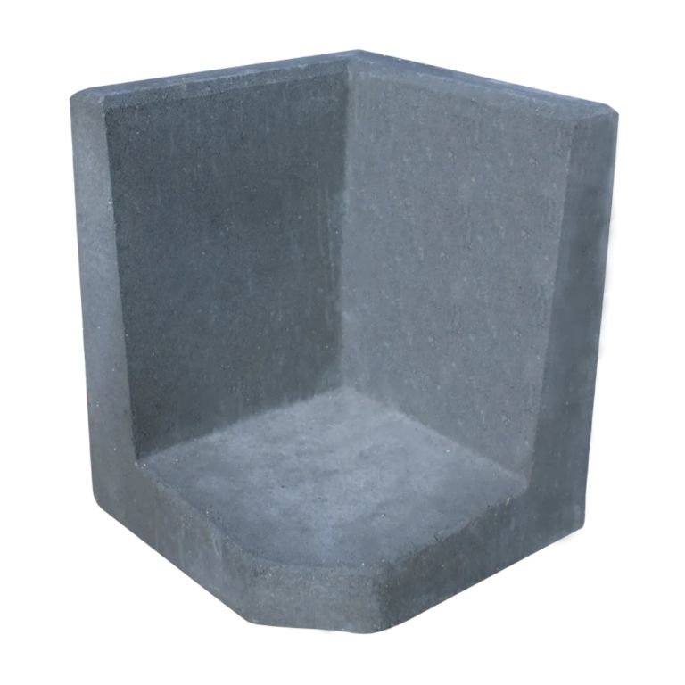 L-Hoekelement 50x40x40 cm Antraciet