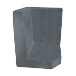 L-Hoekelement 50x40x40 cm Antraciet keerwand