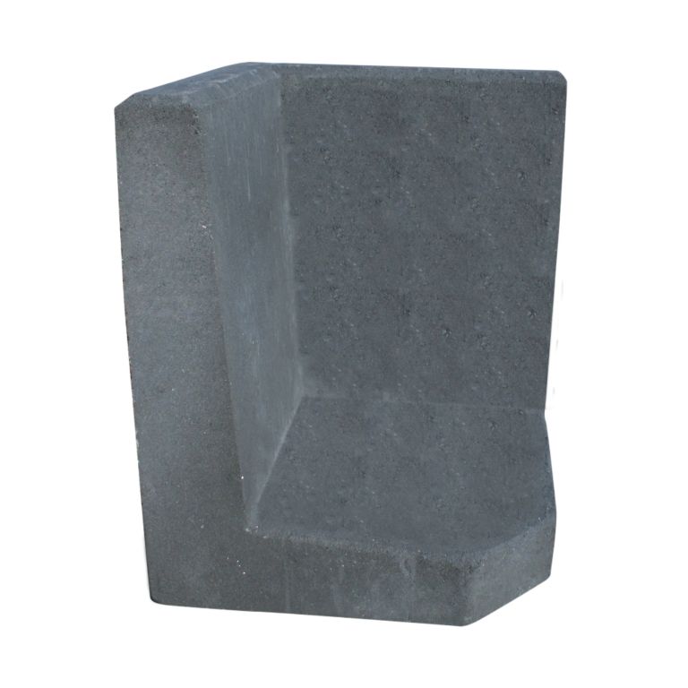 L-Hoekelement 50x40x40 cm Antraciet keerwand