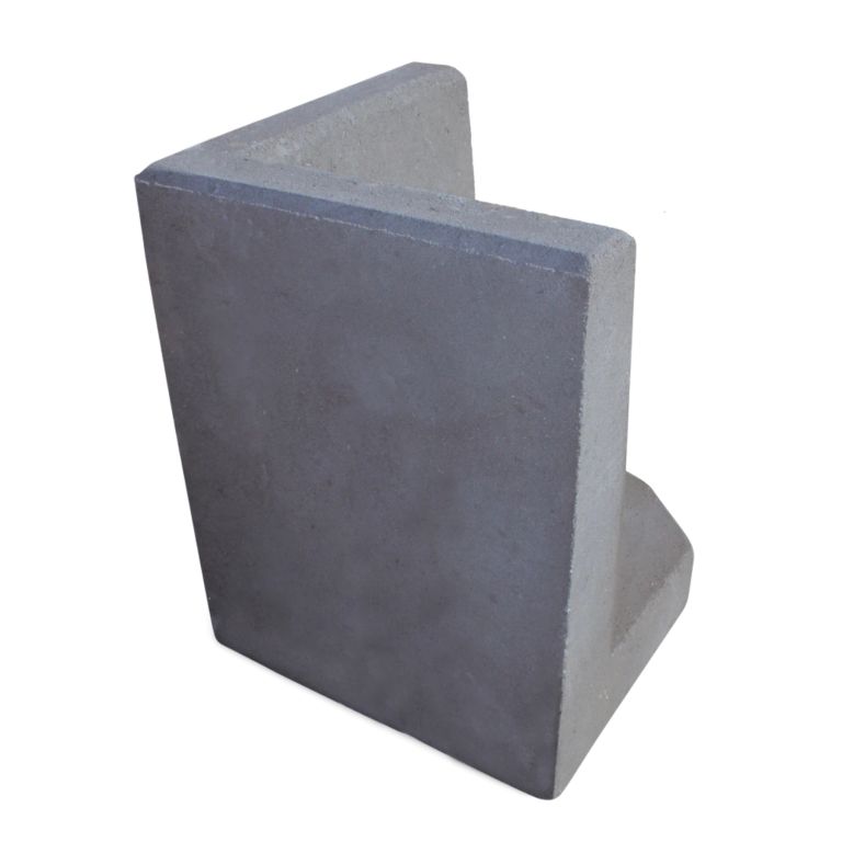L-Hoekelement 50x40x40 cm Antraciet tuinvisie