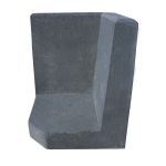 L-Hoekelement 50x40x40 cm Antraciet tuinvisie keerwand