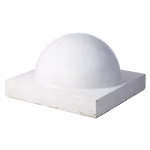 Dirksen Parkeerbol op voet groot 60x60x10 Wit