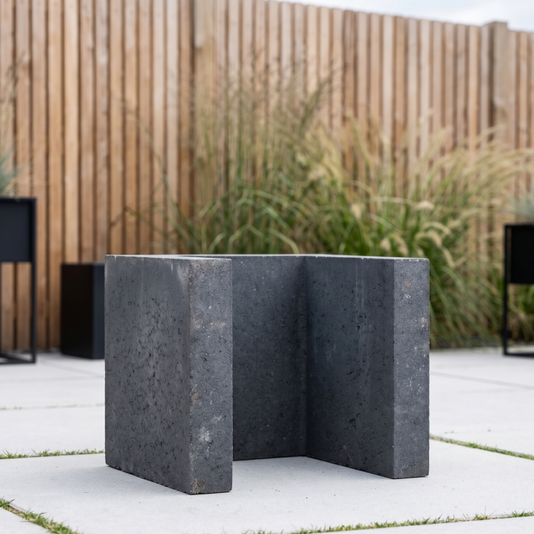 Dirksen U-element 30x30x40 Zwart