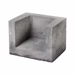 Dirksen U-hoekelement 30x30x40 Grijs