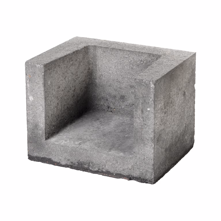 Dirksen U-hoekelement 30x30x40 Grijs