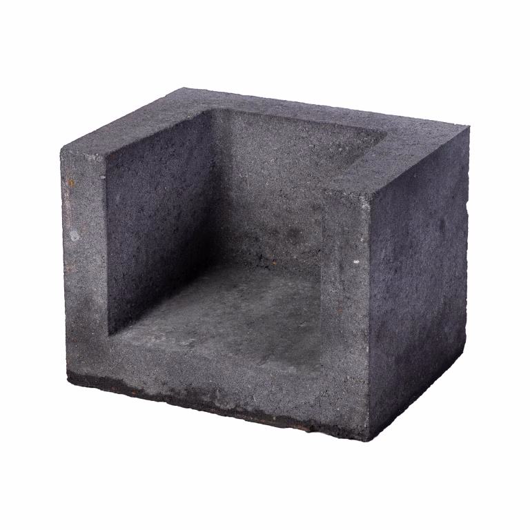 Dirksen U-hoekelement 30x30x40 Zwart