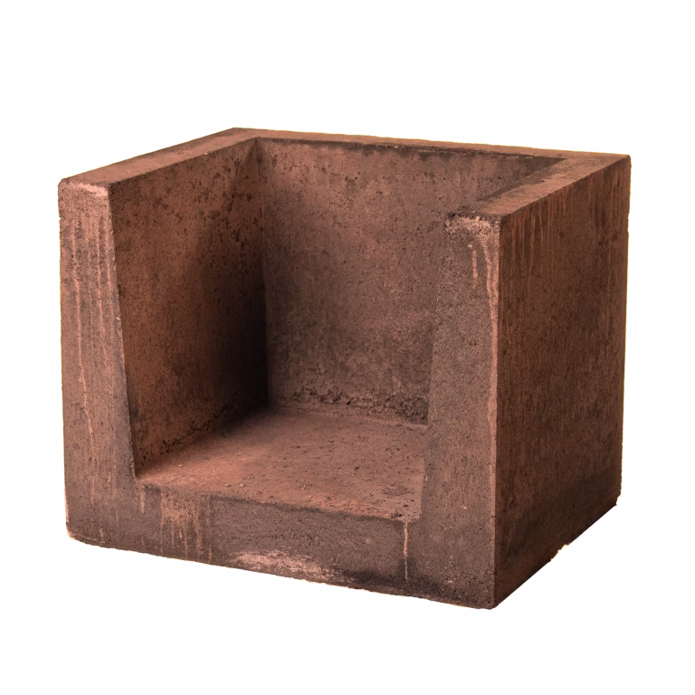 Dirksen U-hoekelement 40x40x50 Roestbruin