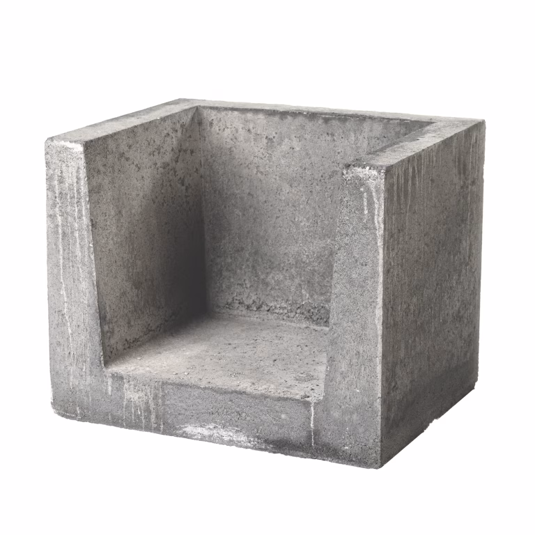 Dirksen U-hoekelement 40x40x50 Grijs
