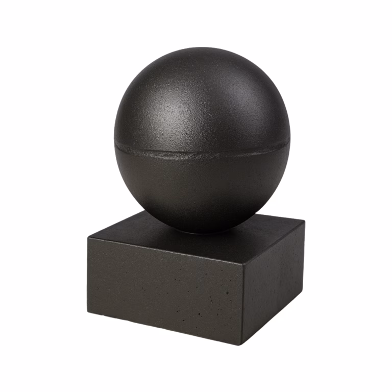 Dirksen anti-inbraak element 40x40x20 Bol ⌀40 Zwart Gecoat