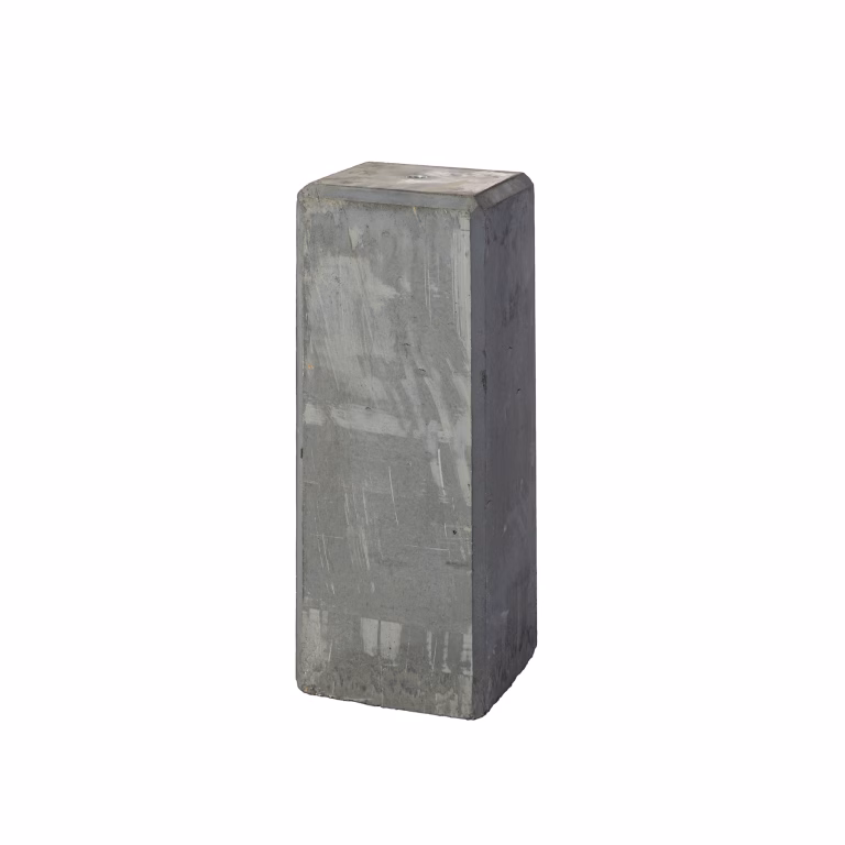 Dirksen Betonpoer 15x15x50 cm huls 1x M16 Zwart