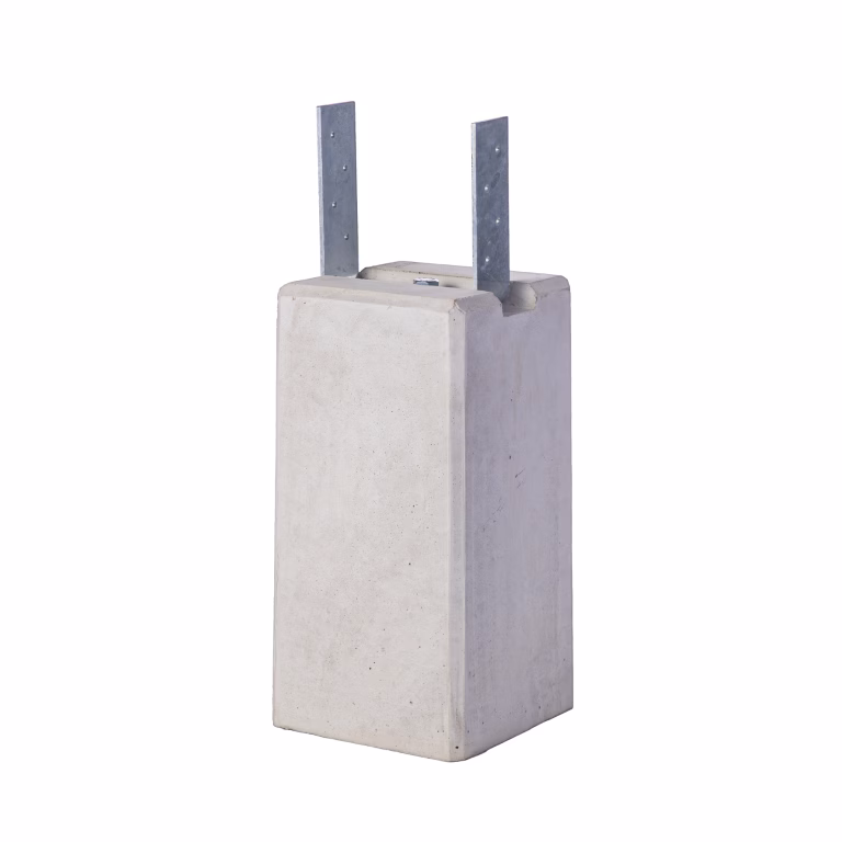 Dirksen Betonpoer 23x23x45 cm met verstelbare strip 9/13 Grijs