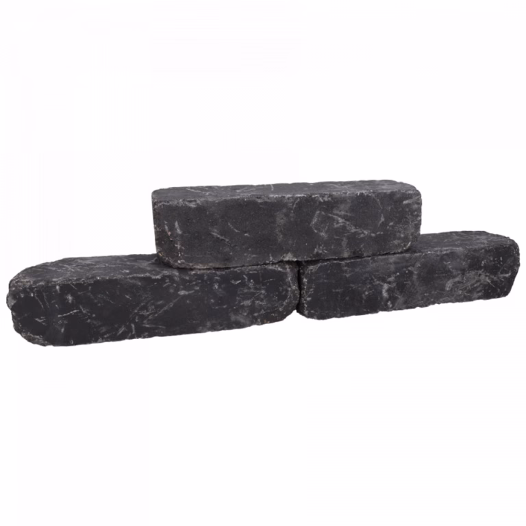 Linia Palissade Excellence getrommeld 12x12x36 cm nero