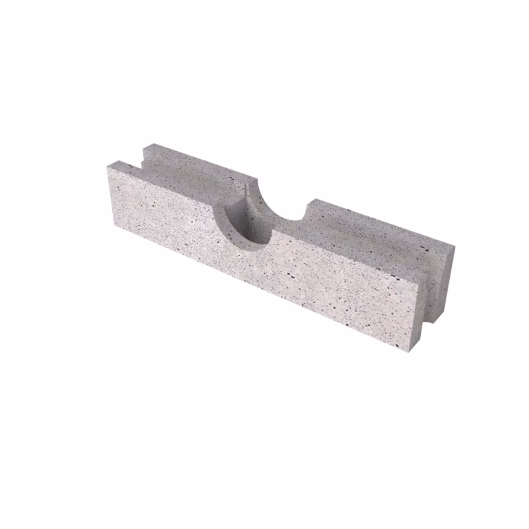 Schellevis groenwand stapelelement dubbel uitsparing 100x20x20 Grijs