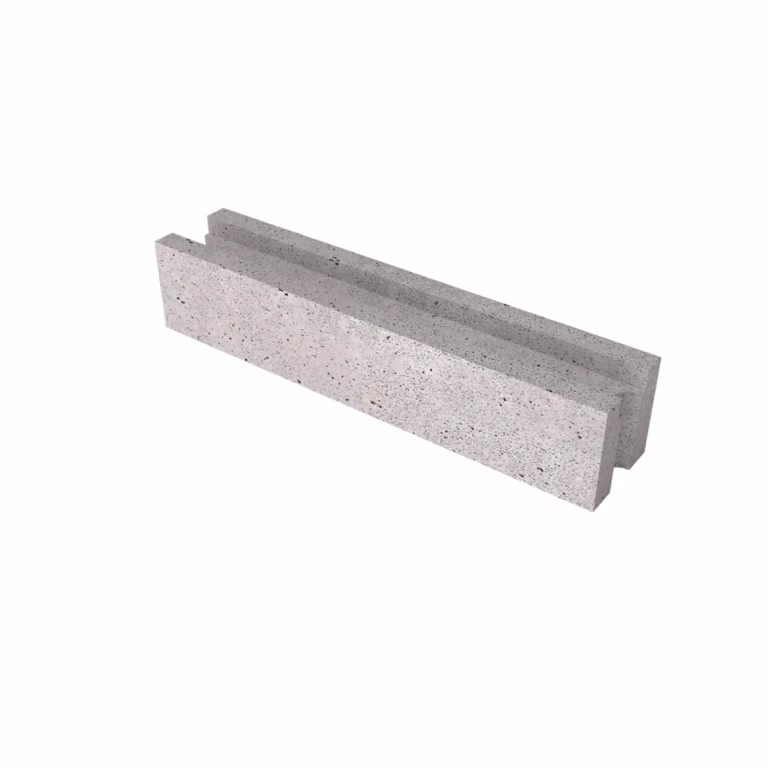 Schellevis groenwand stapelelement enkel uitsparing 100x20x20 Grijs