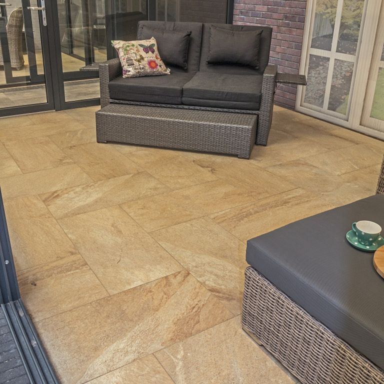 Cerasun 80x40x4 cm Trentino Rio Sunrise Redsun tuintegels