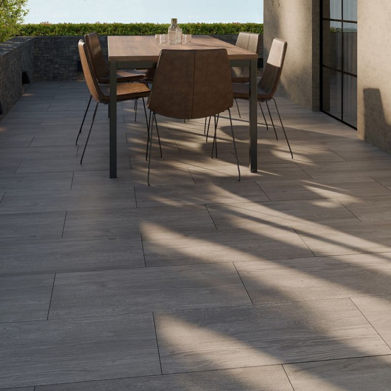 Cerasun 80x40x4 cm Woodlook Grey Wash Redsun tuintegels