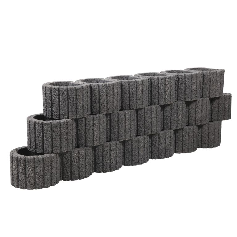 Cirkelflor Rond 30x20x20 cm Antraciet