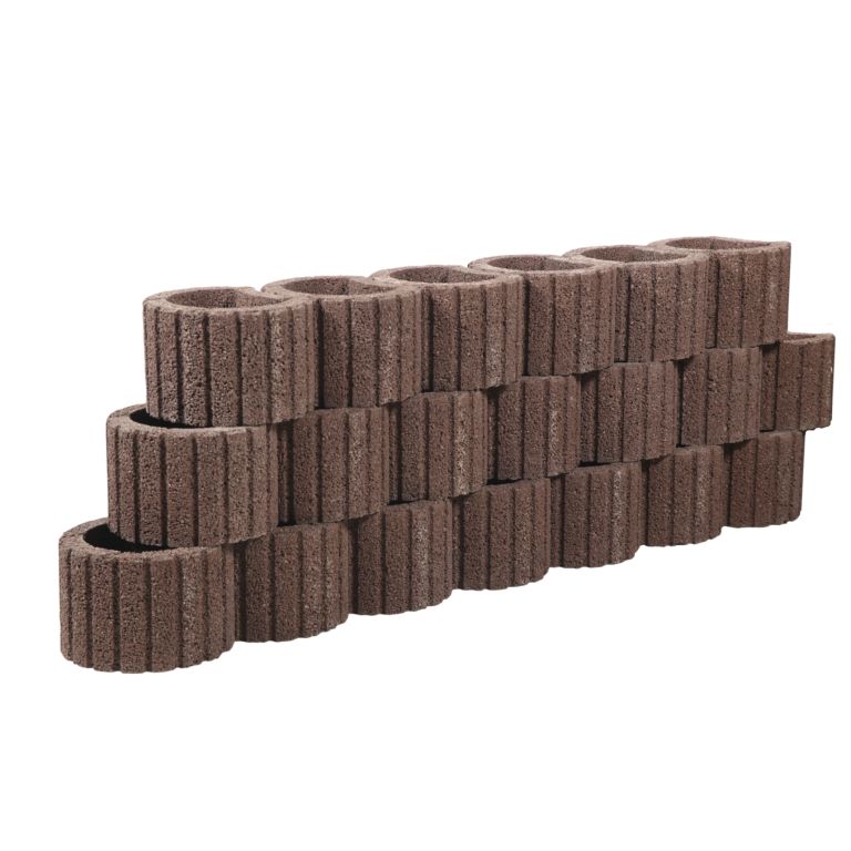 Cirkelflor Rond 30x20x20 cm Rood-bruin