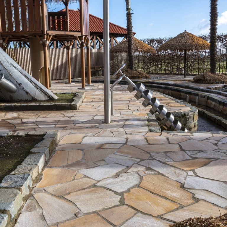 Flagstones Rio Sunrise extra 25-40 mm Redsun natuursteen