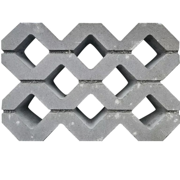 Grasbetontegel type F 40x60x10 (bovenz. vlak) BK5 vierkante gaten