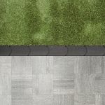 Graskantsteen 22x12x4,5 cm Antraciet Redsun