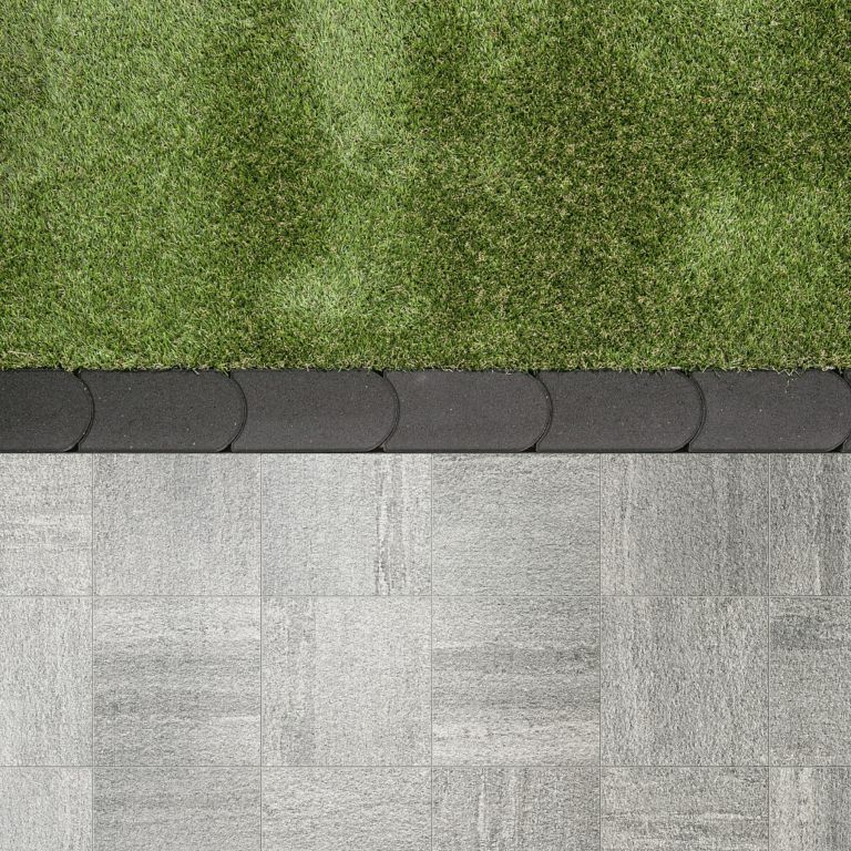 Graskantsteen 22x12x4,5 cm Antraciet Redsun