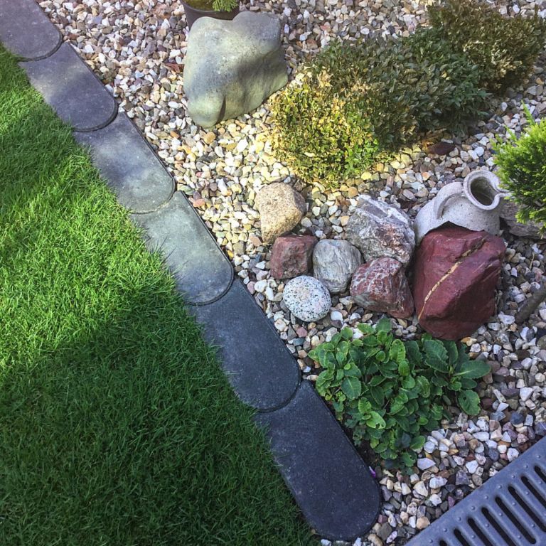 Graskantsteen 22x12x4,5 cm Antraciet Redsun randbegrenzing