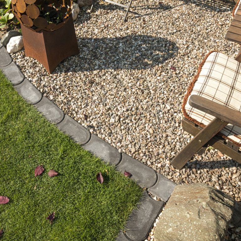 Graskantsteen 33x16x4,5 cm Antraciet begrenzing Redsun