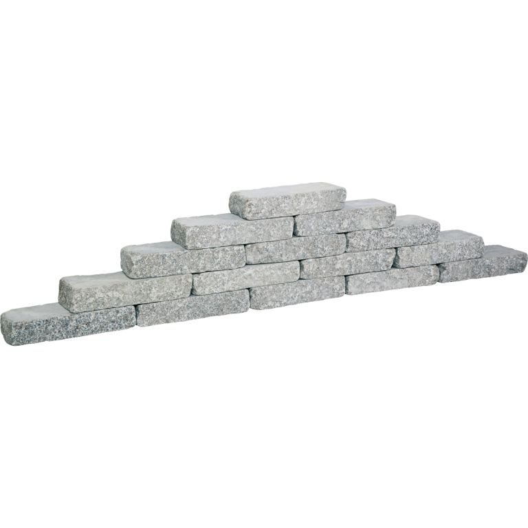 Natuursteen Graniwall Grey Rockface 40x16x8 cm