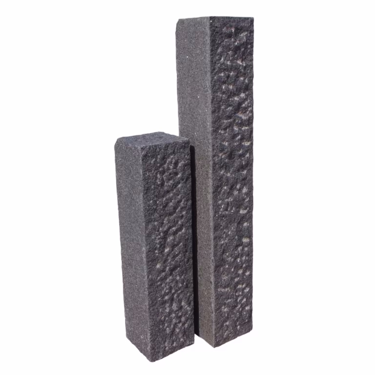 Natuursteen Palissade Pacific Black Premium Waterjet Elegance 12x12x50 cm