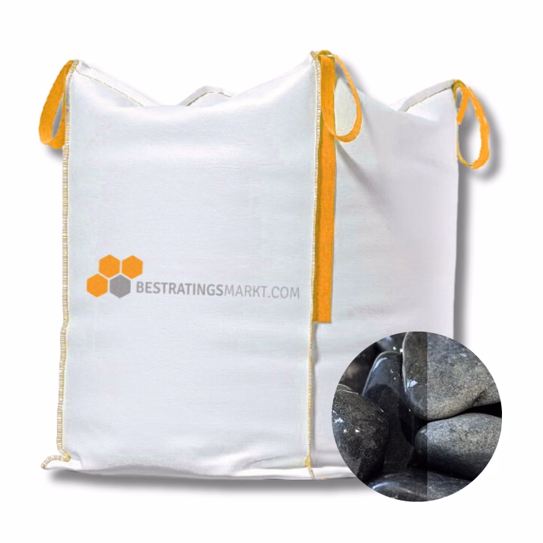 Asia Pebbles Antraciet 50-70 mm minibag Redsun