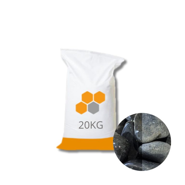 Asia Pebbles Antraciet 50-70 mm zakgoed Redsun