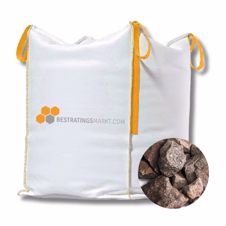 Breuksteen Rood 30-60 mm minibag Redsun