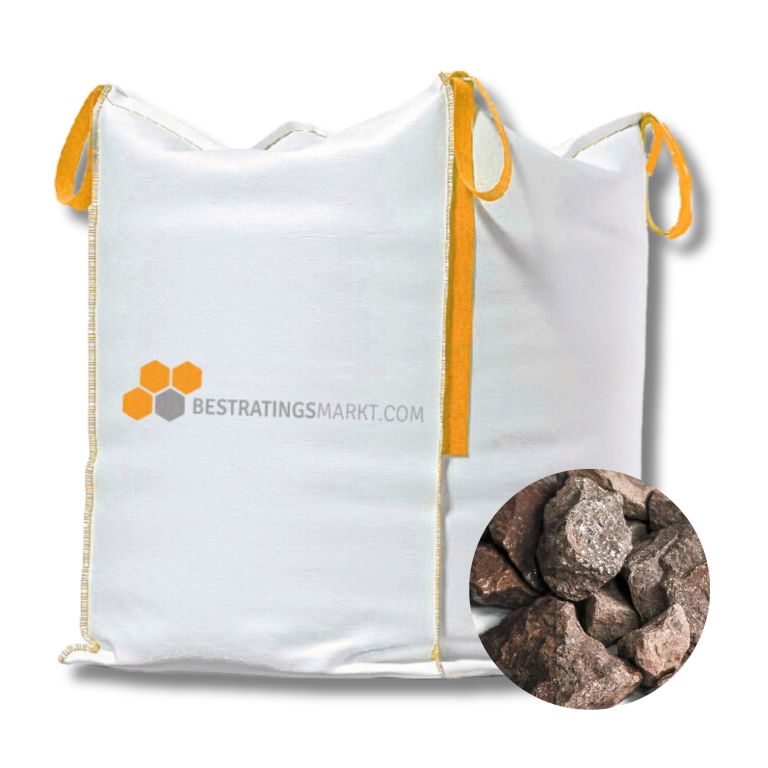 Breuksteen Rood 30-60 mm minibag Redsun