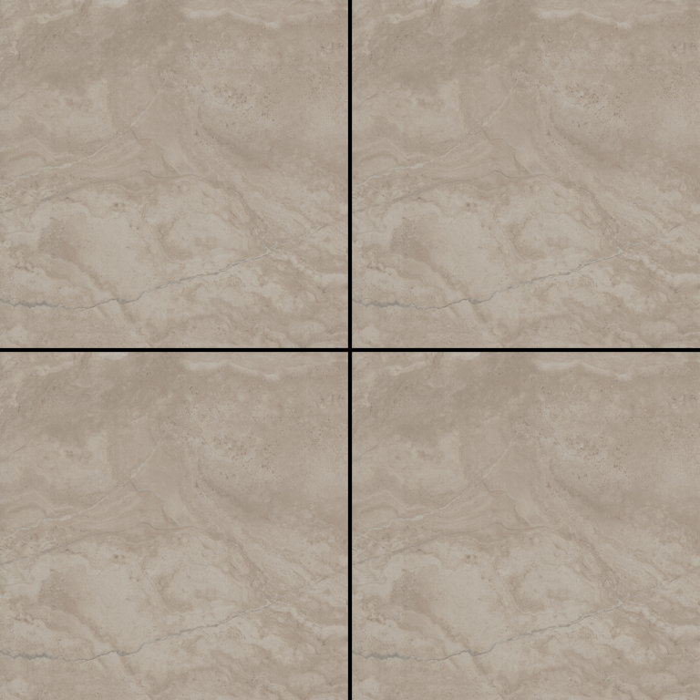 Triagres 3.0 60x60x3 Travertino Casarano Taupe keramische tegel