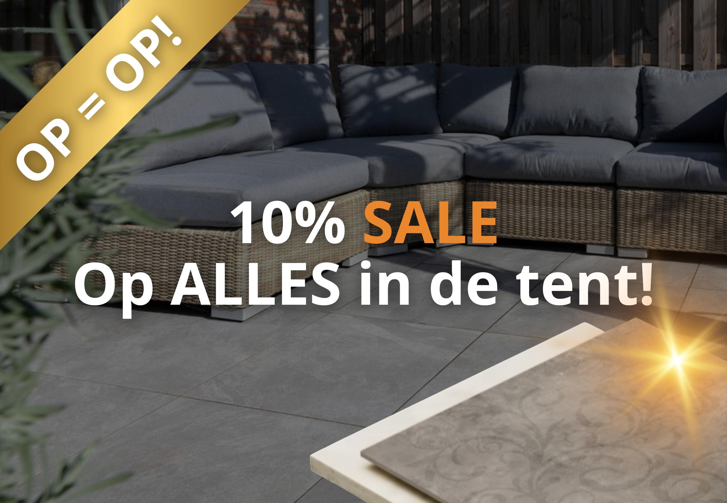 Alles in de tent 10% SALE