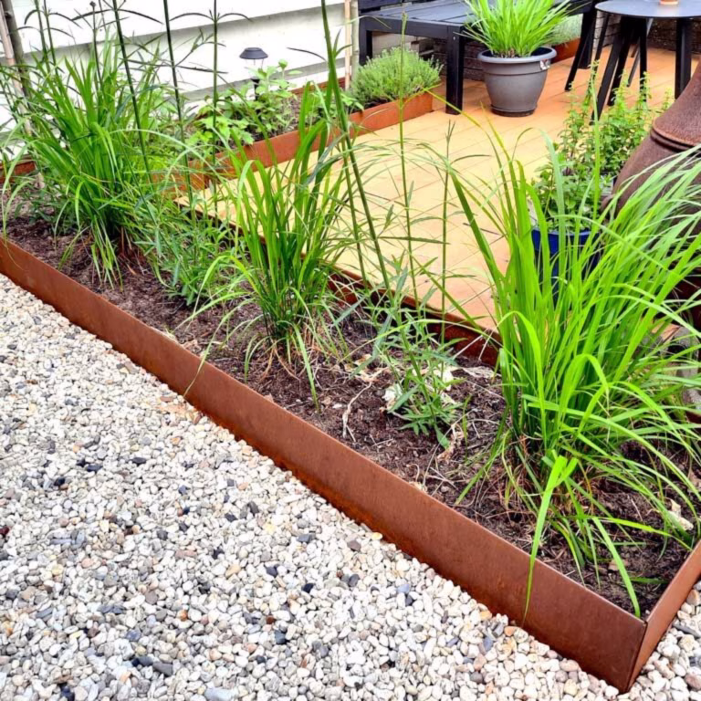 Borderrand Geplet 23x240 cm Corten-2