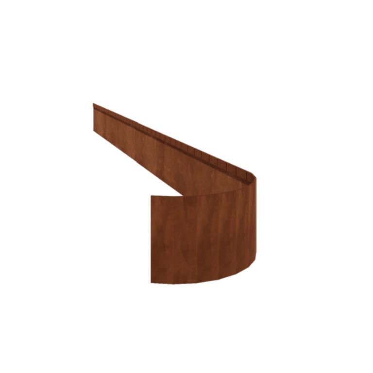 Borderrand Geplet Flex 23x150 cm Corten