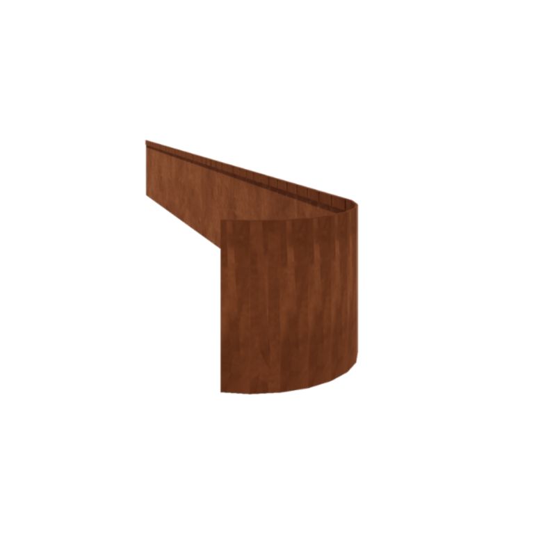 Borderrand Geplet Flex 35x150 cm Corten