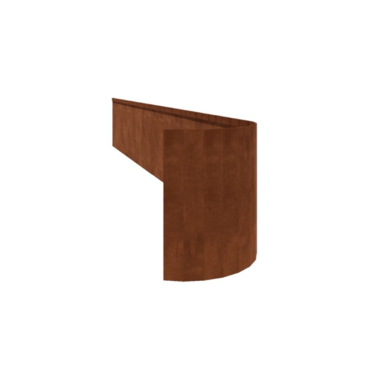 Borderrand Geplet Flex 45x150 cm Corten
