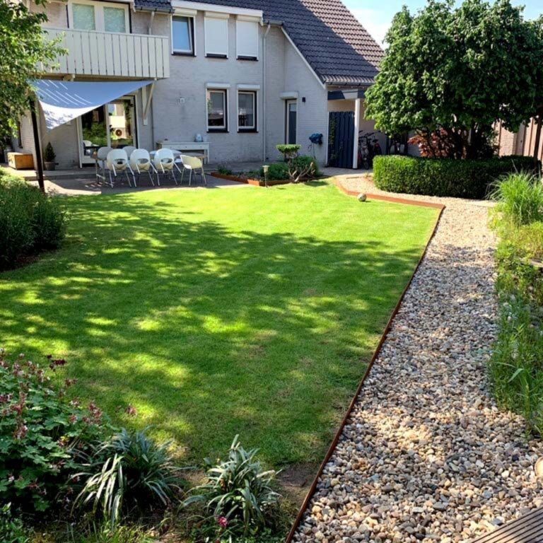 Borderrand Geplet Hoogte 13 cm Set 24 meter Corten-2