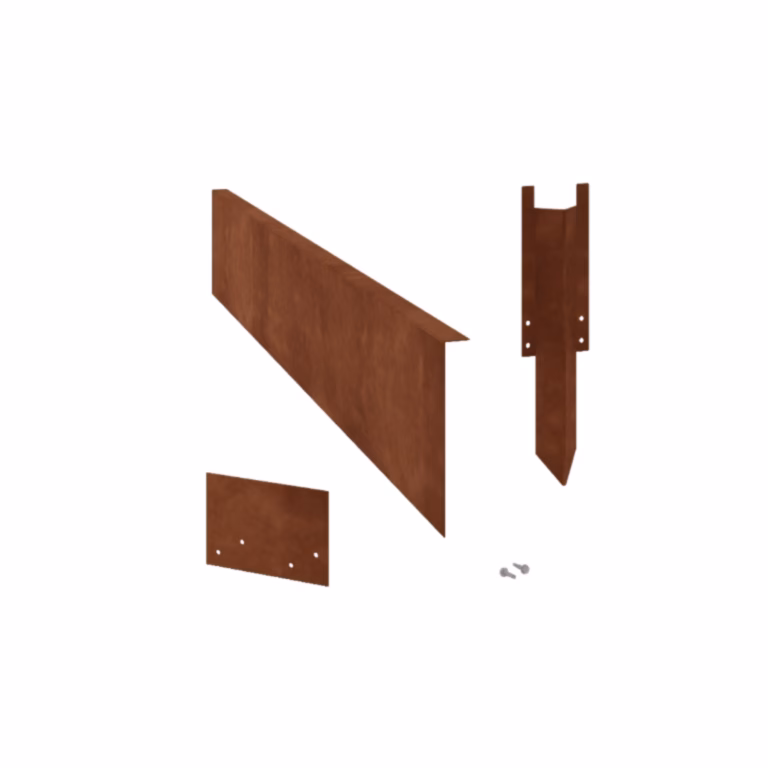Borderrand Gezet Hoogte 22 cm Set 15 meter Corten
