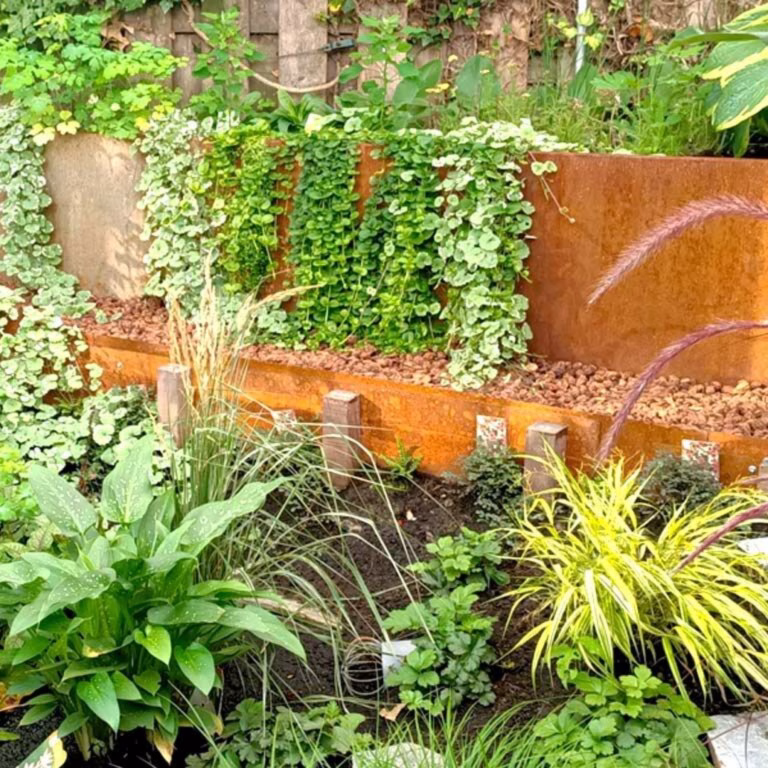 Borderrand Recht 25x150 cm Corten-2