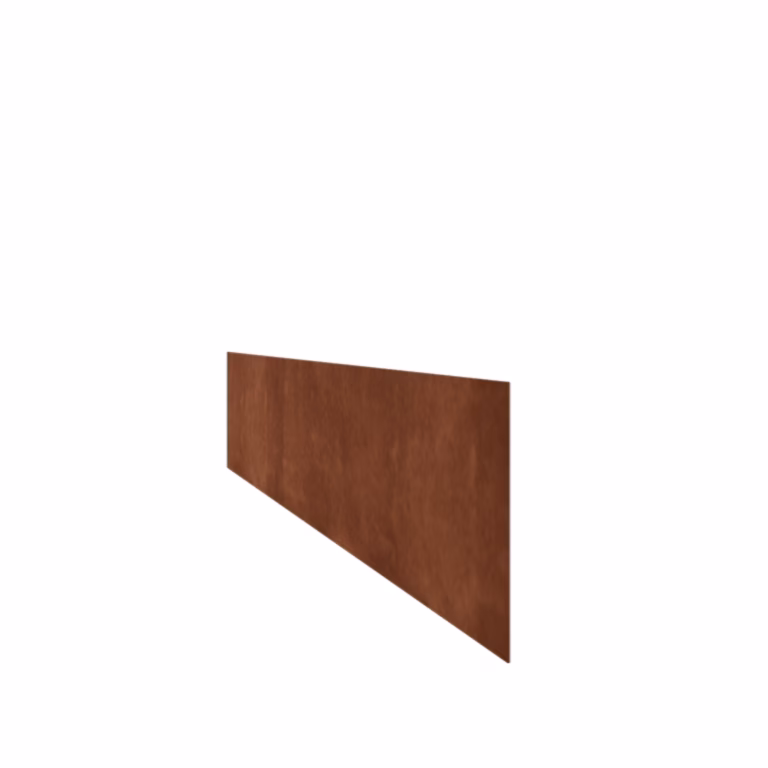 Borderrand Recht 25x150 cm Corten