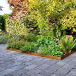 Borderrand Recht Hoogte 15 cm Set 15 meter Corten-2