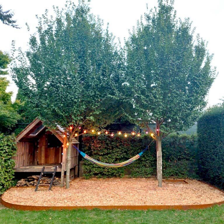 Borderrand Recht Hoogte 25 cm Set 24 meter Corten-3