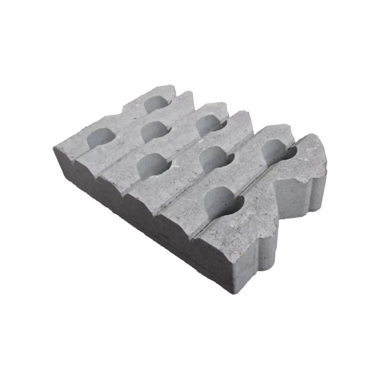Grasbetontegel type B 40x60x12 vierkante gaten