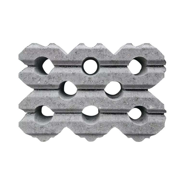 Grasbetontegel type G 40x60x12 vierkante gaten