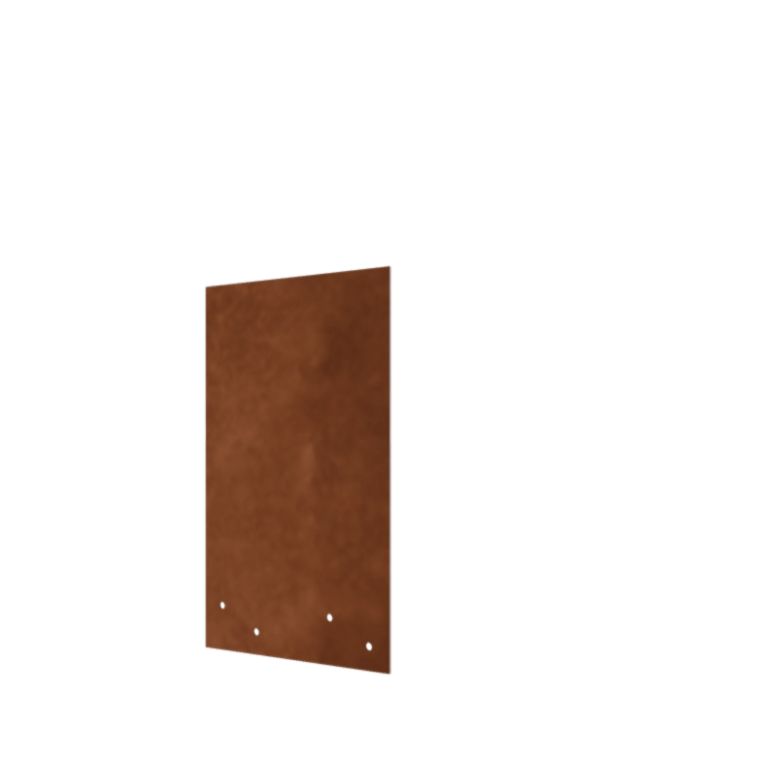 Koppelplaat voor borderrand Recht 34/37,5 cm Corten