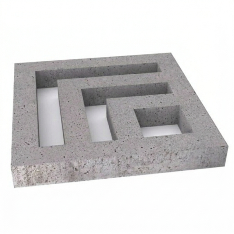 Schellevis Oud Hollandse tegel Leaf 80x80x10 cm Grijs